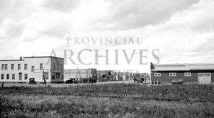 Main Street of Andrew, Alberta, ca. 1930. Photograph by Nicholas W. Gavinshuk, Provincial Archives of Alberta, G208. 
