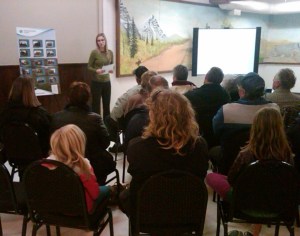 (IMG00387-20121017-1934.jpg) Attendees at the Brookville Community Hall open house. Historic Resources Management Branch 2012