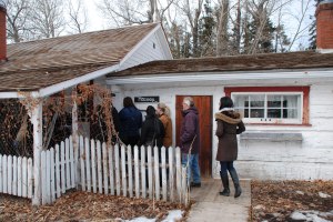 AHRF board members and Town staff entering the Sheppard/Maccoy House