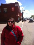 Jennifer Kirchner, Planner with the City of Lacombe, showed us around main street.