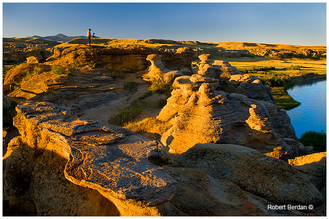 Morning light on the beautiful hoodoos at Writing-on-Stone (photograph reproduced with permission from Robert Berdan). 
