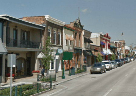 Main Street Rochester, MI. © Google Streetview