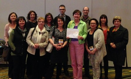 The Canadians after the opening plenary session. Each american state formed a delegation, so we formed one of our own.
