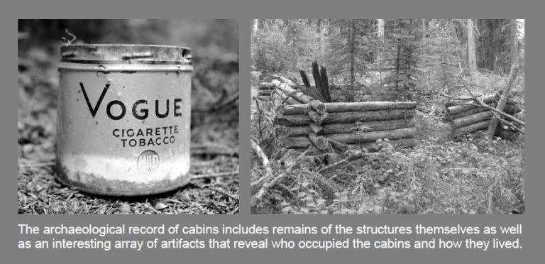 Cabin and tobacco tin