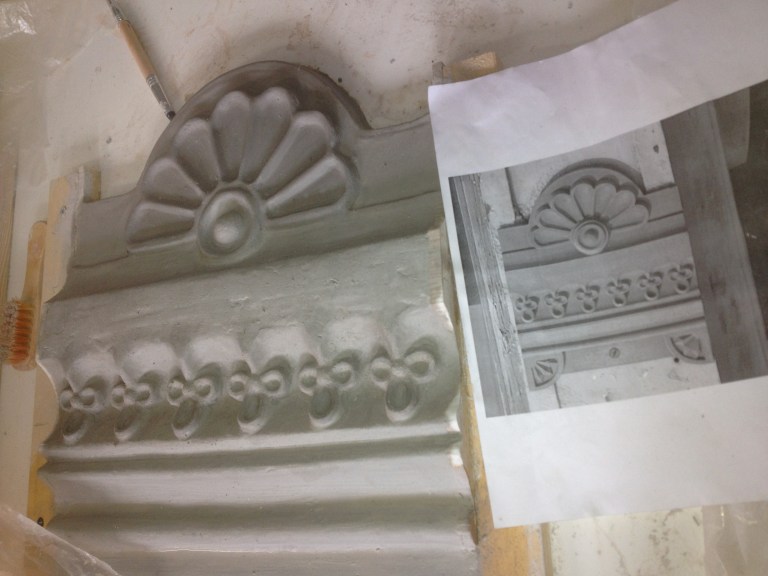 One of the clay model prepared for the casting process (February 2013).