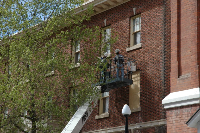 Inspecting the condition of brick masonry (2006).