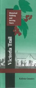The cover of the Victoria Trail Historical Walking and Driving Tours booklet. 