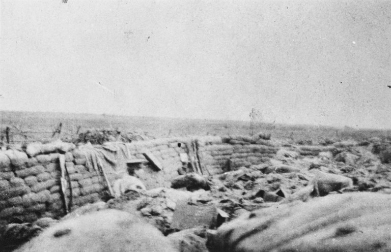 Trenches in France during the First World War (Provincial Archives of Alberta, A9020) 