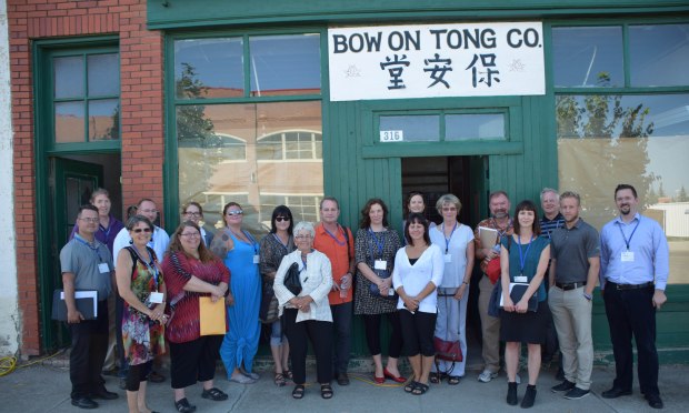 Alberta Main Street Program Leaders during their Lethbridge meeting, August 276, 2104