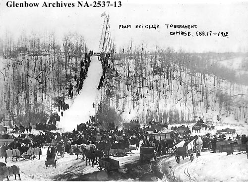 Fram ski club tournament, Camrose, Alberta, February 17, 1912 (Glenbow Archives NA-2537-13).