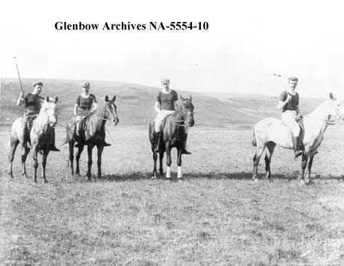 Polo team, southern Alberta, ca. 1890s (Glenbow Archives, NA-5554-10).