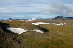 Ice patches in the North West Territories. (Tom Andrews, Government of N.W.T.).