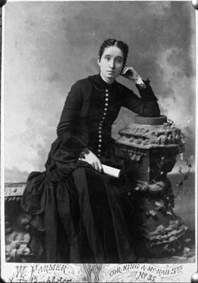 Nettie Burkholder, c.1888 (Courtesy of Whitby Public Library, 23-000-043).