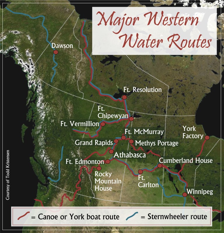 Figure 8. Water routes map