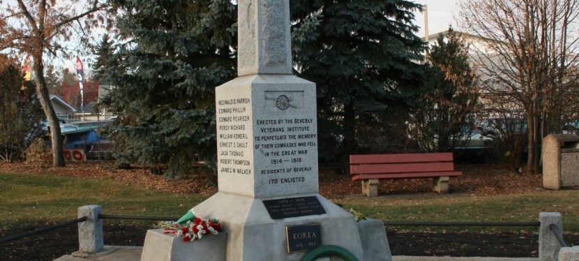 Remembering Beverly’s War Dead: Alberta’s First Great War&nbsp;Memorial