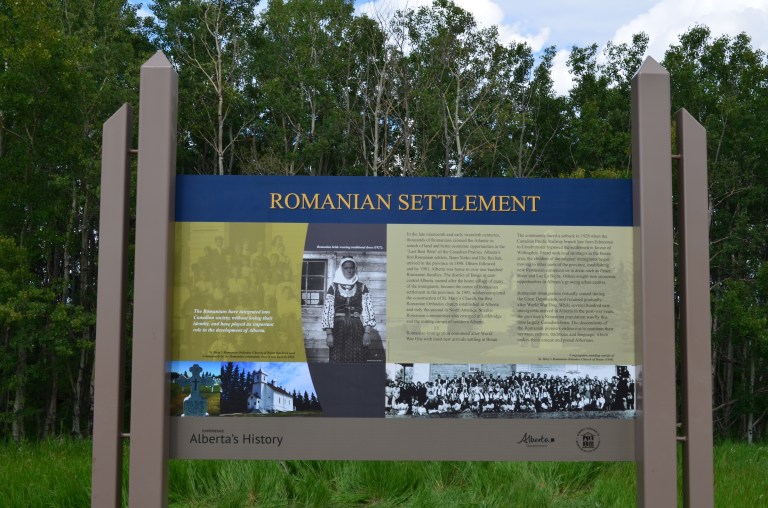 New Heritage Marker installed in June 2015 on Highway 45 east of Willingdon.