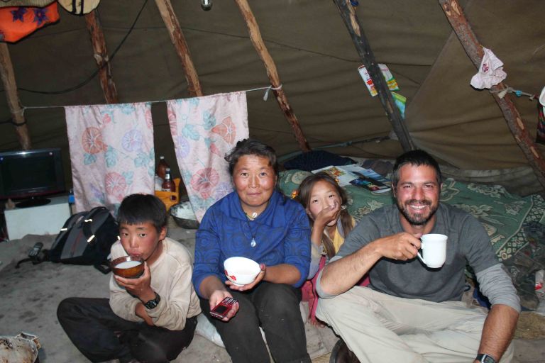 Doing fieldwork in Mongolia. (Photo: Todd Surovell)