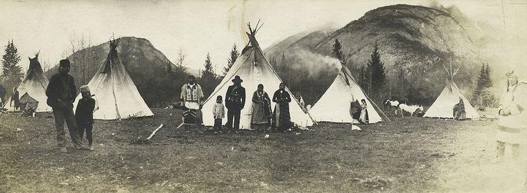 The Miriam and Ira D. Wallach Division of Art, Prints and Photographs: Photography Collection, The New York Public Library. "Indian camp at the foothills of the Rockies, Alberta." New York Public Library Digital Collections. Accessed March 10, 2016. http://digitalcollections.nypl.org/items/510d47dc-4569-a3d9-e040-e00a18064a99