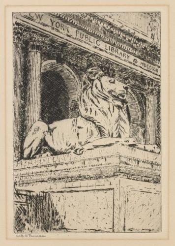 The Miriam and Ira D. Wallach Division of Art, Prints and Photographs: Print Collection, The New York Public Library. "Sculptured lion in front of N.Y.P.L." New York Public Library Digital Collections. Accessed March 10, 2016. http://digitalcollections.nypl.org/items/620a3d58-fe41-dc81-e040-e00a18060f0c