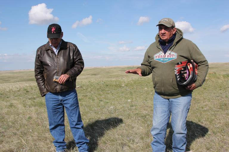 Allan Pard (right) and Blair First Rider (left) (Photo Credit: Jack Ives)