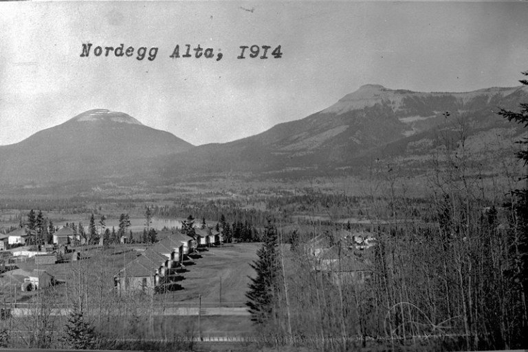 Nordegg, AB, 1914. Source: Provincial Archives of Alberta, A13459