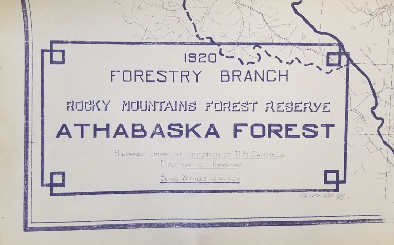 Fourteen patrol cabins would be built in the Athabasca Forest Reserve, including Hay River, Winter Creek, Polecat, Moberly Creek, Little Berland, Big Berland, Rock Lake, Eagle’s Nest, Adams Creek, Muskeg River, A La Pêche, Grave Flats, Grand Cache and Mile 58. Most of these cabins were built in the 1920s. The cabins were built using the same materials and techniques and, although there was no standard plan, many of the cabins were essentially identical.